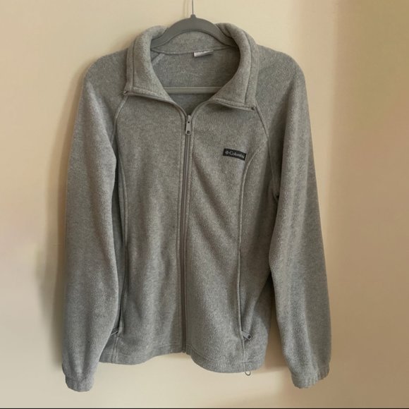 Columbia Gray Zip Up Fleece Jacket size XL - Picture 1 of 4
